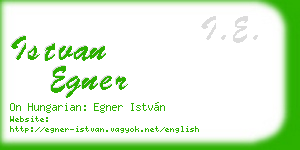 istvan egner business card